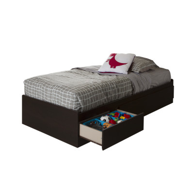 Vito Twin 39'' Mates Bed with 2 Drawers (Chocolate) 10204